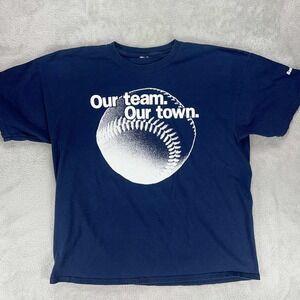 Baseball T-Shirt Our Team Our Town Graphic Tee Bank of America XL